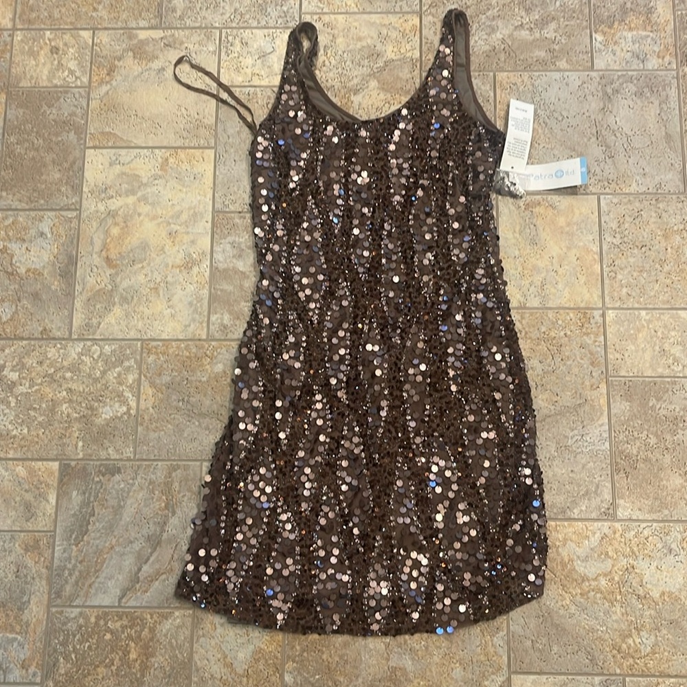 Patra LTD Women’s Copper sequined dress - NWT